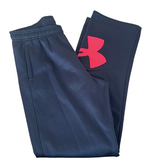 Under Armour Black Loose Fit Sweatpants Sz YXL - Picture 1 of 6